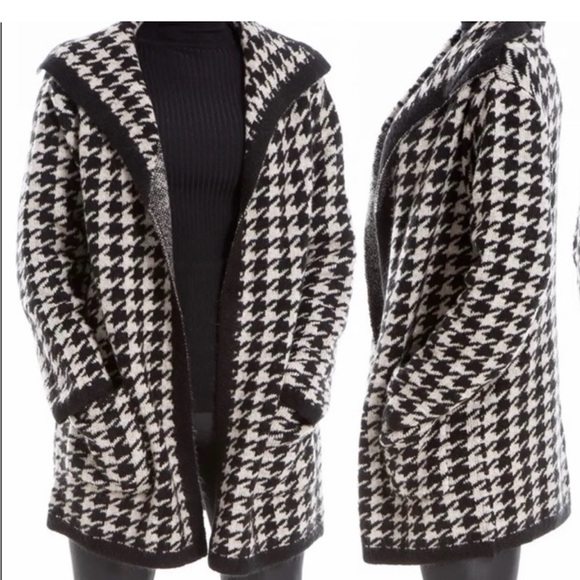 Max Studio Houndstooth Cardigan, NWT, Sz XS - Picture 1 of 8